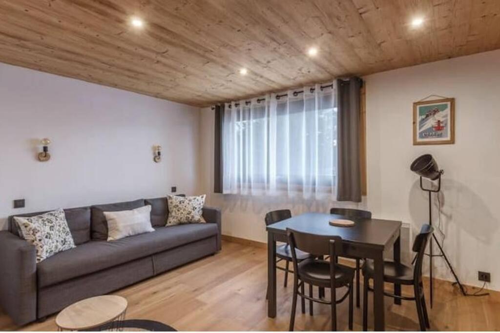 Charmant T2 Megeve, 10 Min A Pied Du Centre Экстерьер фото