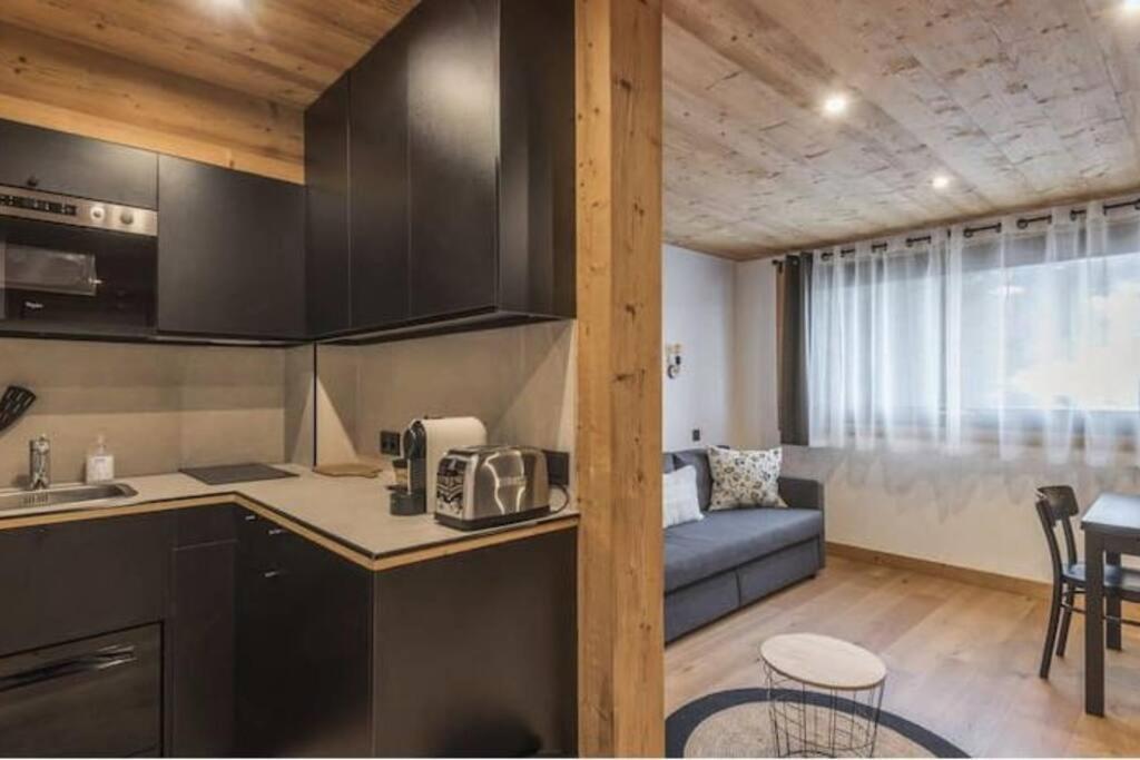 Charmant T2 Megeve, 10 Min A Pied Du Centre Экстерьер фото