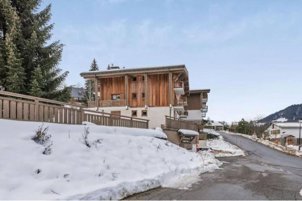 Charmant T2 Megeve, 10 Min A Pied Du Centre Экстерьер фото